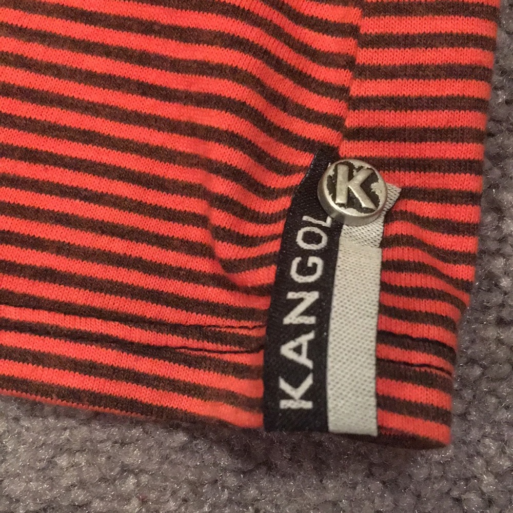 Kangol RARE womens striped T-shirt size M